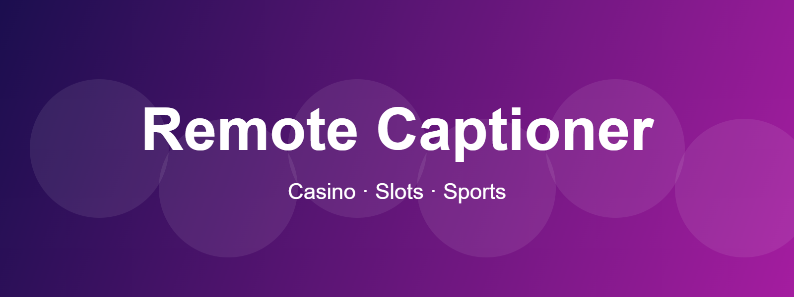 Remote Captioner online casino, slots and sports guide